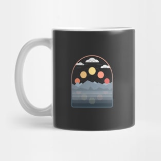 Minimal Sunset Mountainside Mug